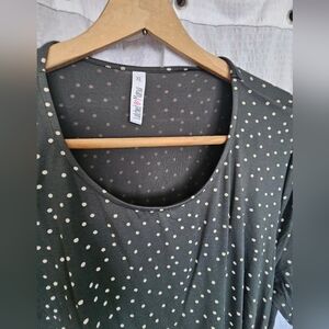 Lularoe Gray Polka Dot Dress